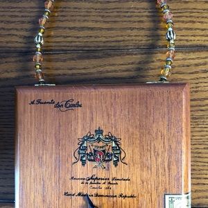 Cigar box wooden purse